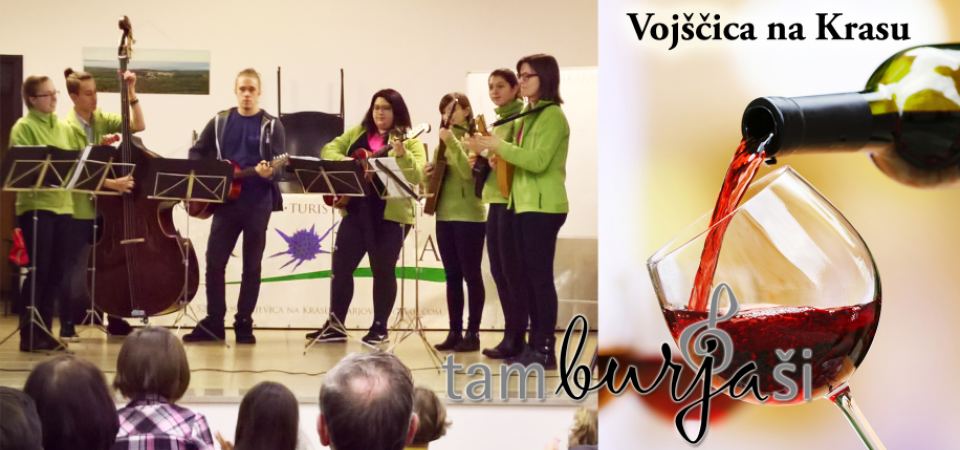 Tamburaši in zvoki tamburic na Martinovanju v Vojščici